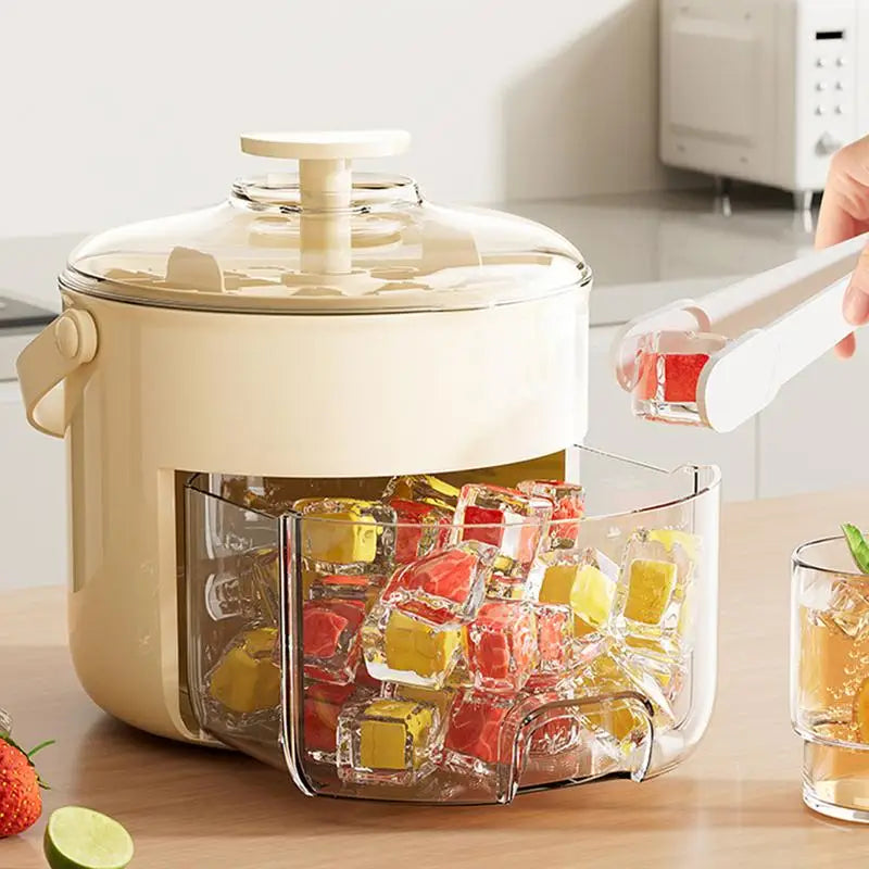 Bac à glaçons et récipient de rangement 2 en 1 avec cuillère