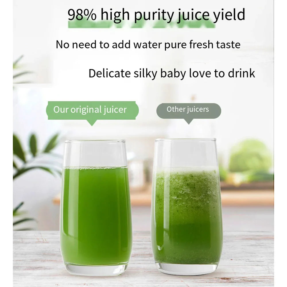 Centrifugeuse à vitesse lente 500 W avec séparateur de pulpe