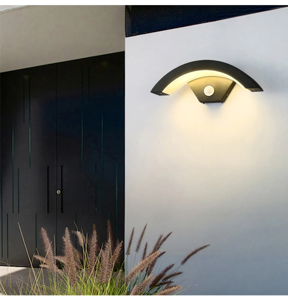 Applique murale extérieure avec détecteur de mouvement