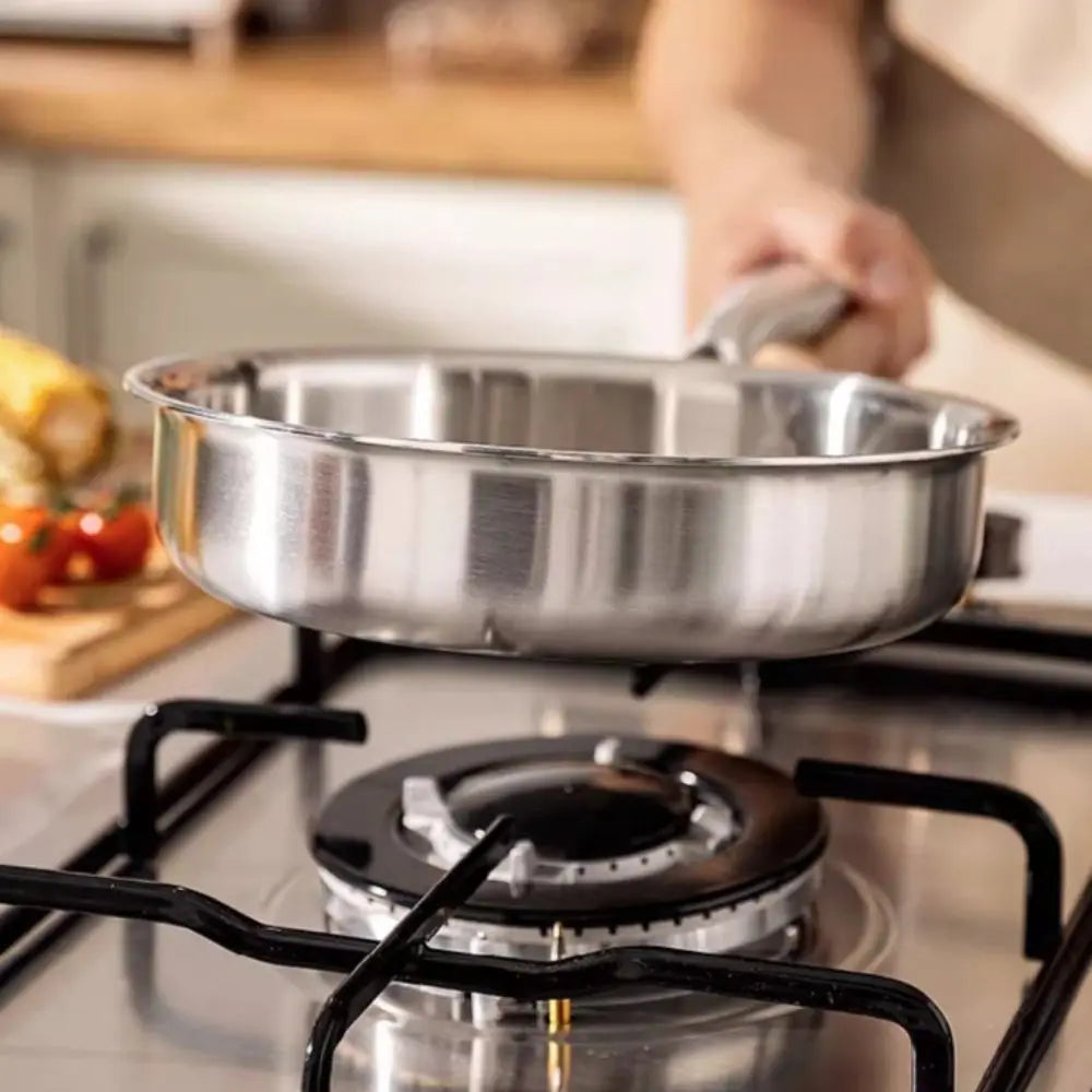 Poêle à frire en acier inoxydable