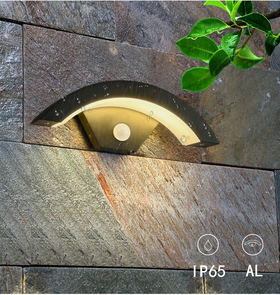 Applique murale extérieure avec détecteur de mouvement