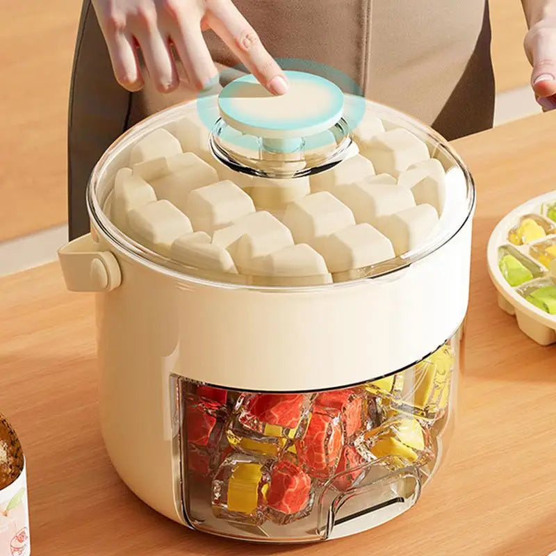 Bac à glaçons et récipient de rangement 2 en 1 avec cuillère