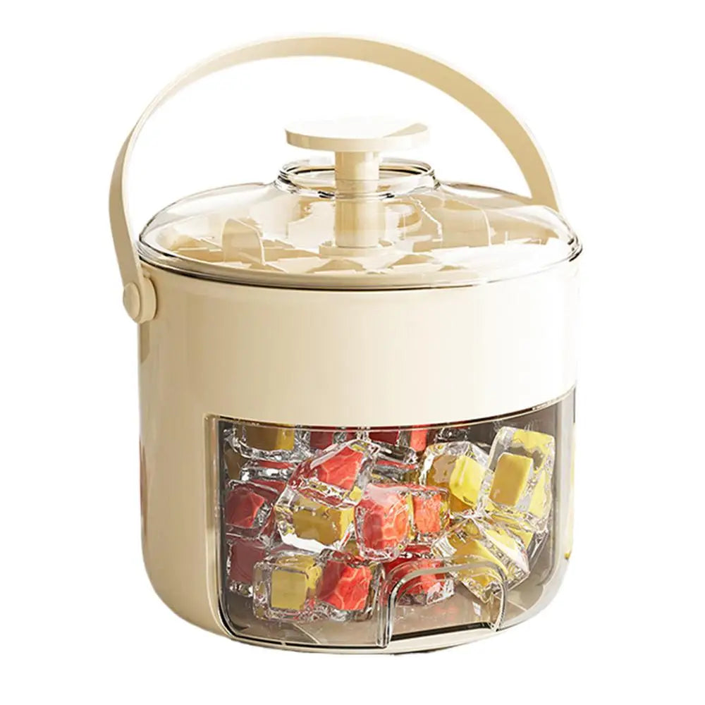 Bac à glaçons et récipient de rangement 2 en 1 avec cuillère