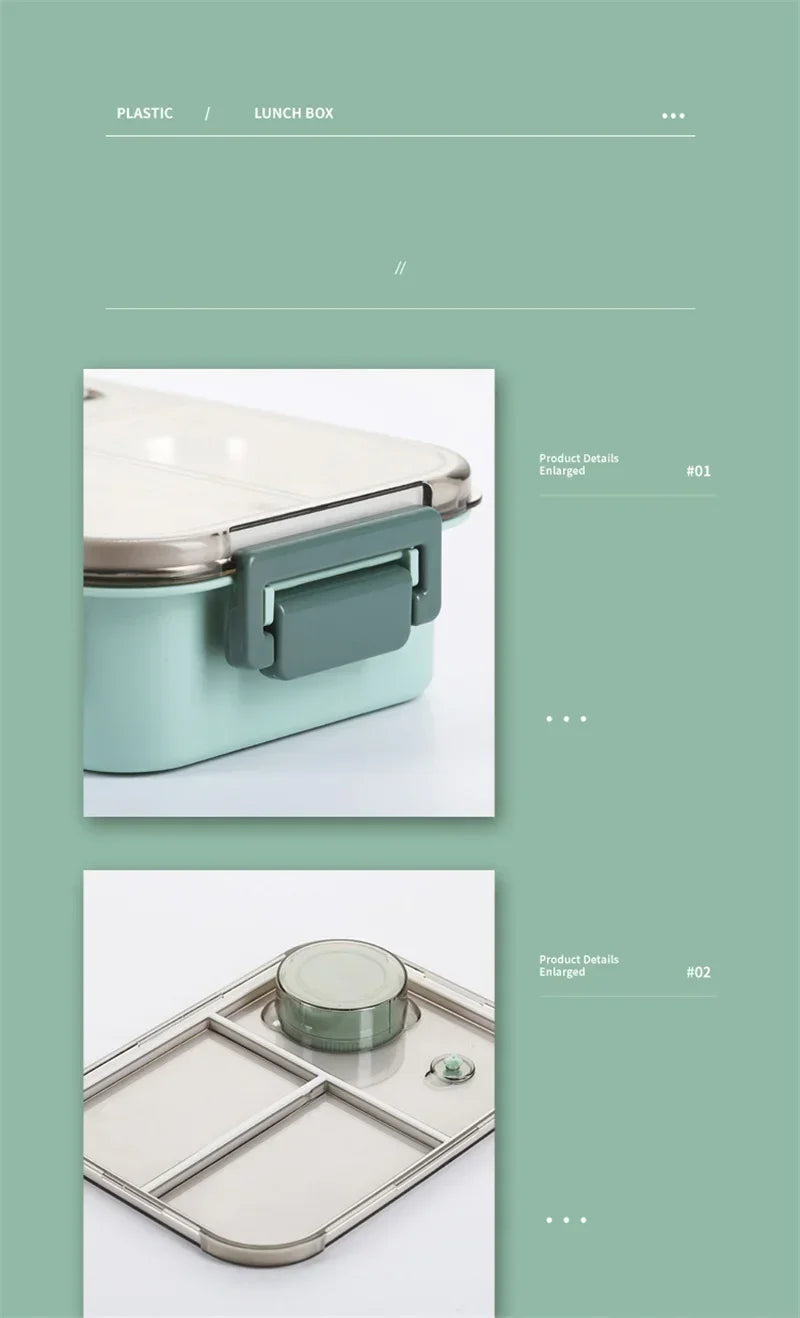 Boîte à lunch en acier inoxydable – 850 ml