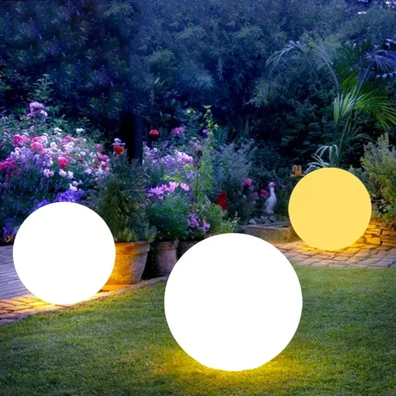 Sphère lumineuse LED résistante aux intempéries
