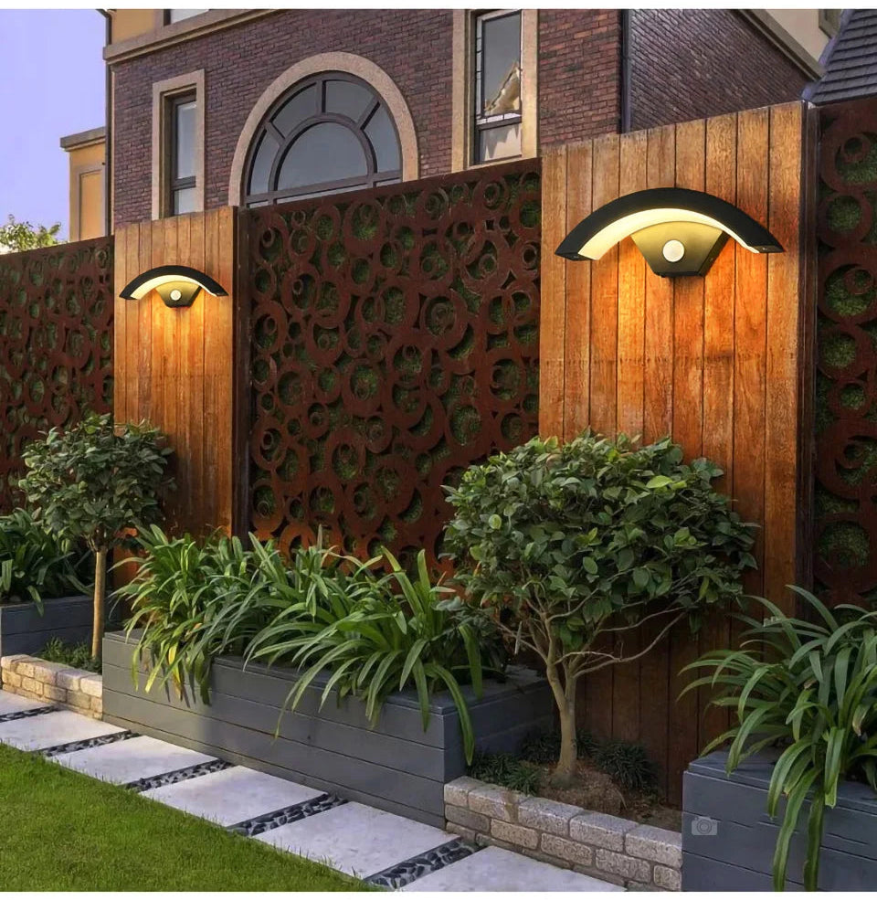 Applique murale extérieure avec détecteur de mouvement