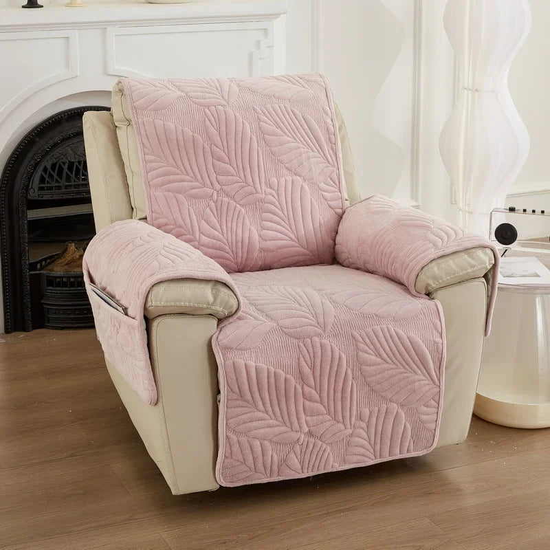 Housse pour fauteuil inclinable à motif de feuilles verdoyantes