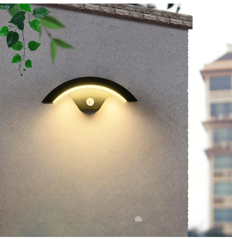 Applique murale extérieure avec détecteur de mouvement