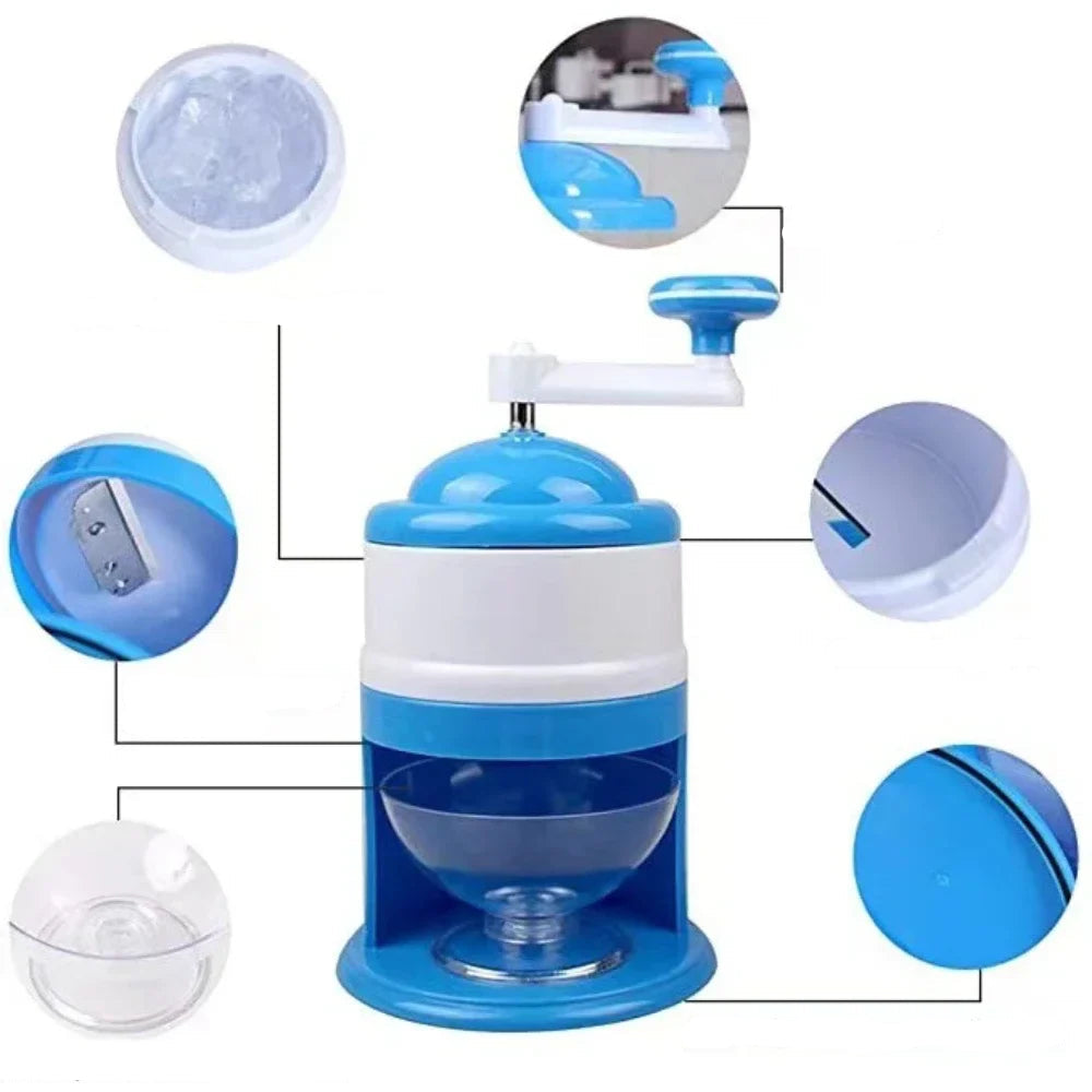 Broyeur et râpe à glace manuel à manivelle