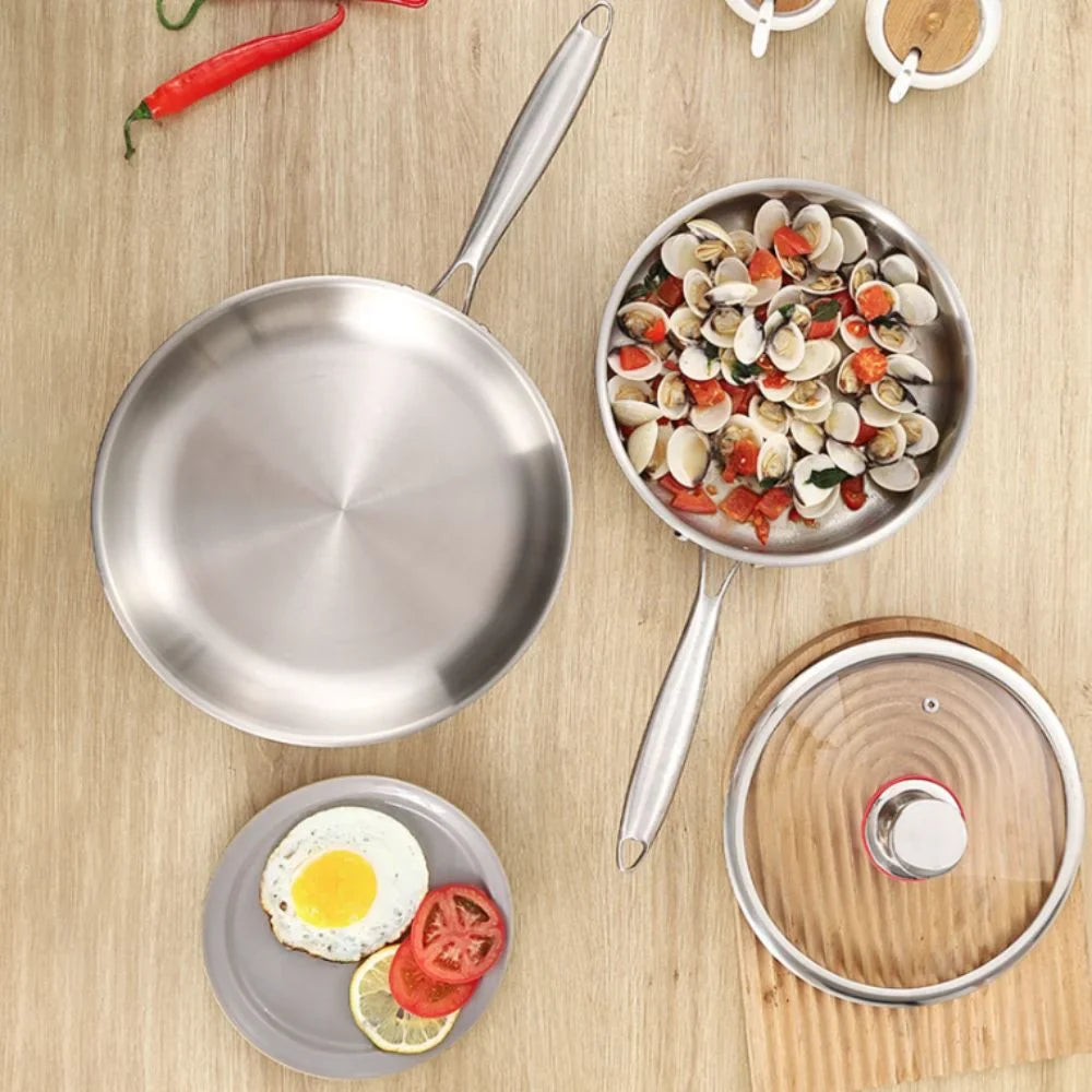 Poêle à frire en acier inoxydable