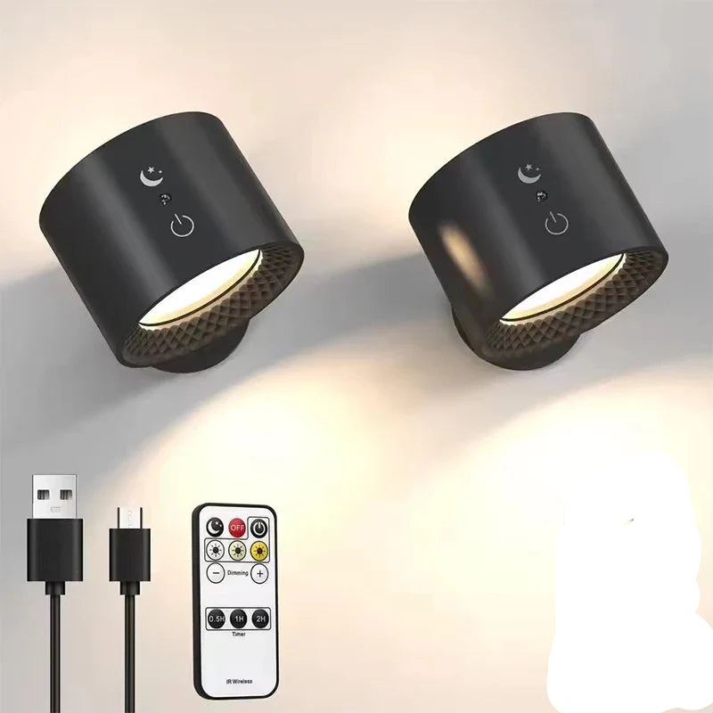 Lampe LED sans fil moderne à 360°