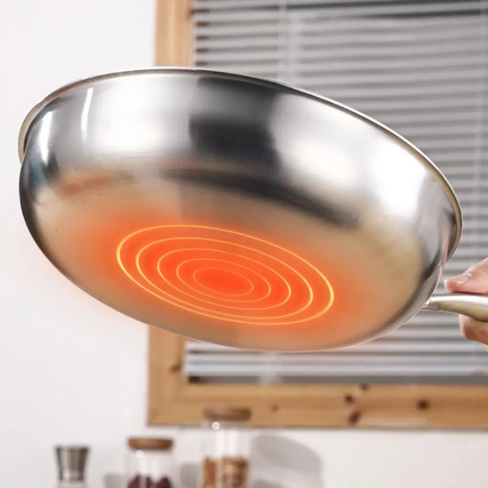 Poêle à frire en acier inoxydable