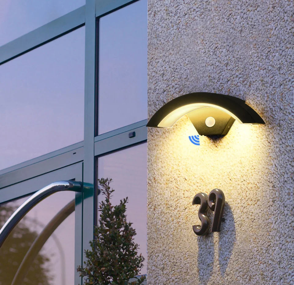 Applique murale extérieure avec détecteur de mouvement