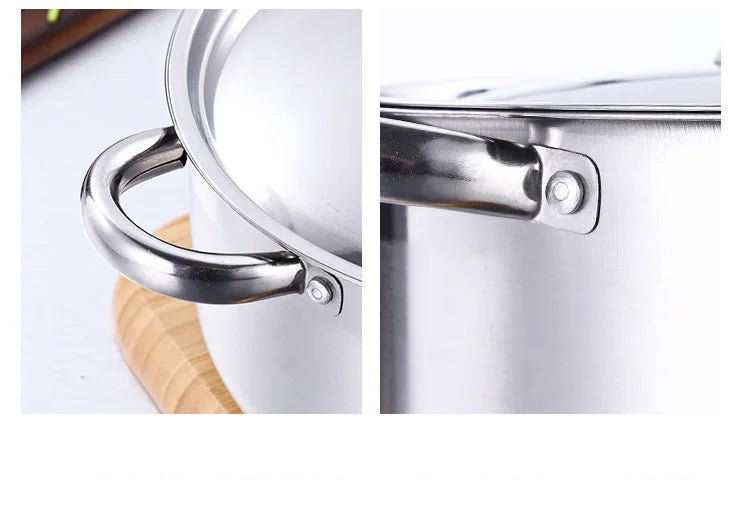 Ensemble de 6 pièces de batterie de cuisine en acier inoxydable