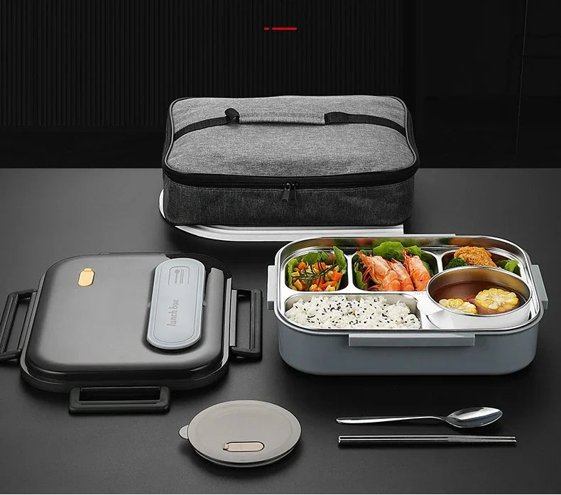 Boîte à lunch étanche en acier inoxydable – 2800 ml