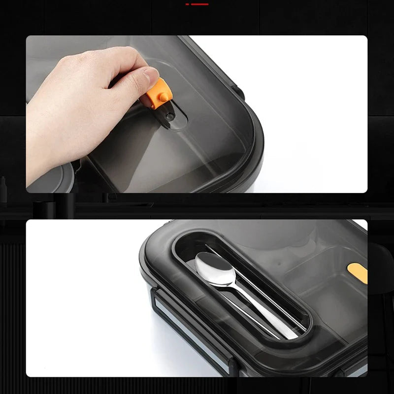 Boîte à lunch étanche en acier inoxydable – 2800 ml