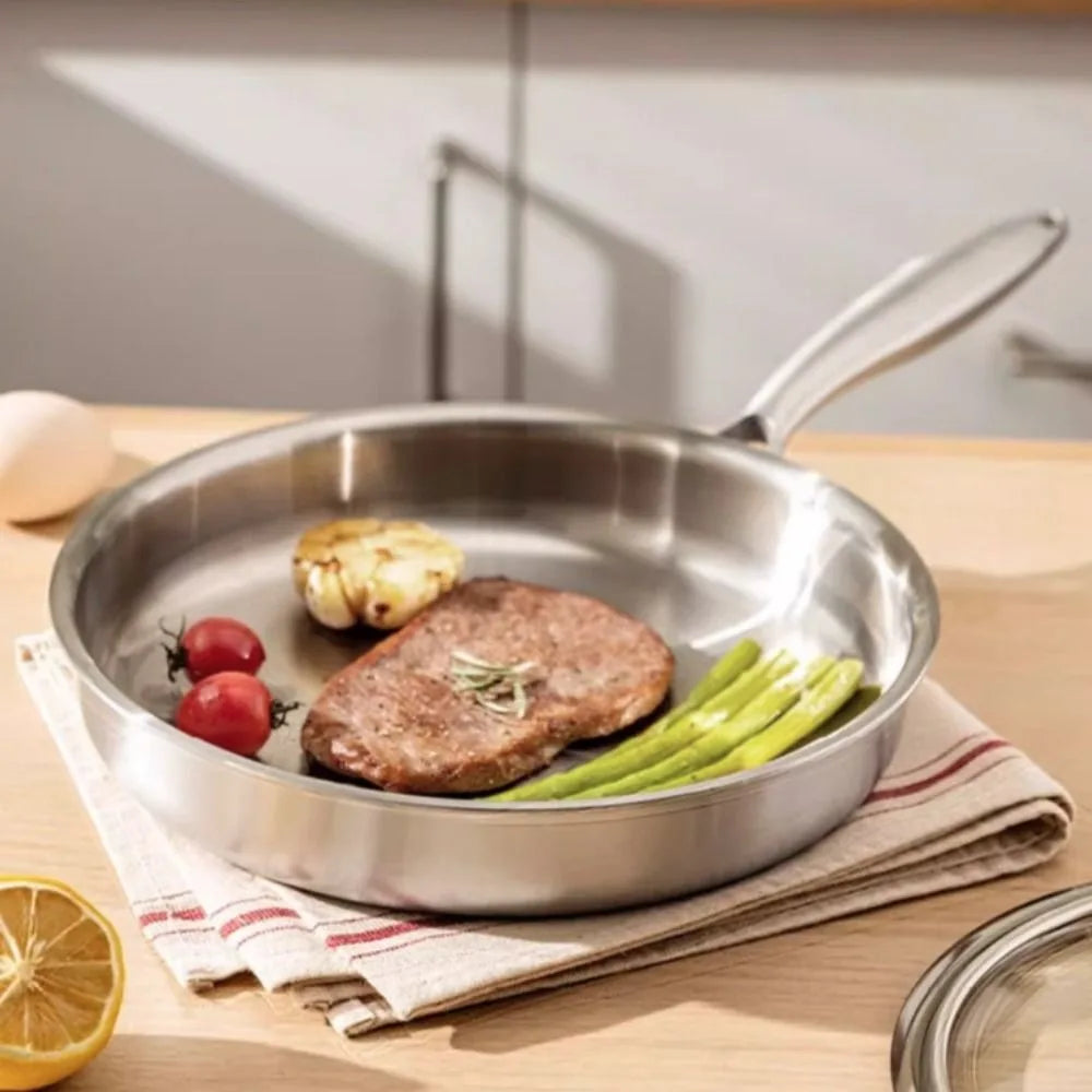 Poêle à frire en acier inoxydable