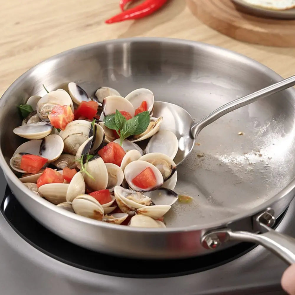 Poêle à frire en acier inoxydable