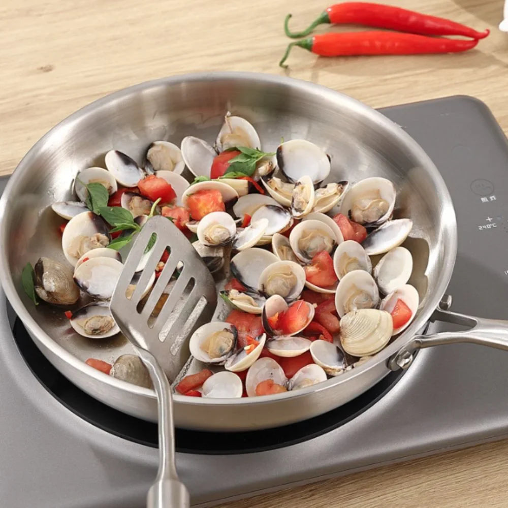 Poêle à frire en acier inoxydable