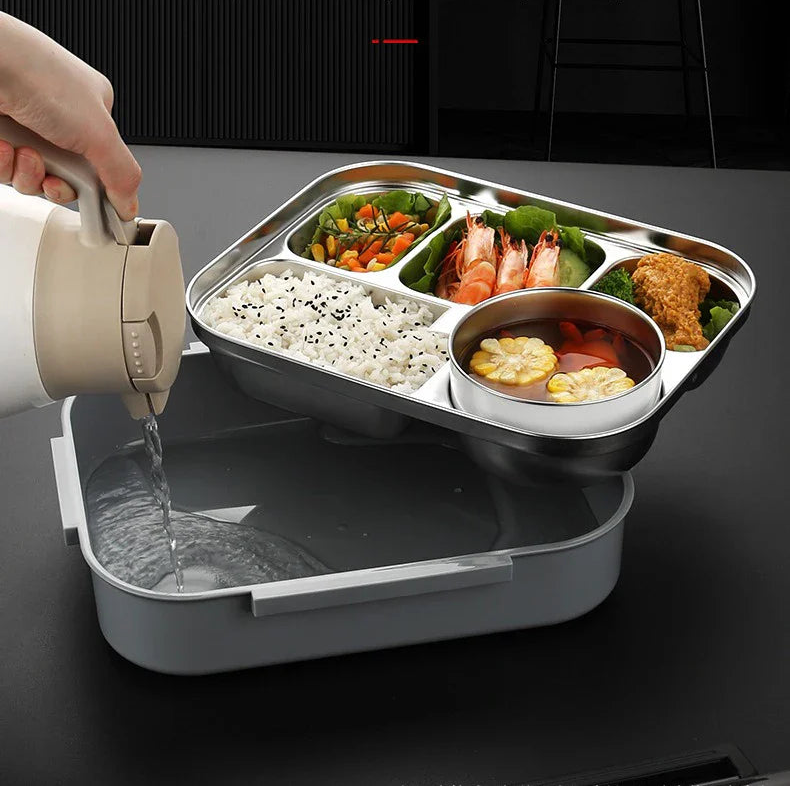 Boîte à lunch étanche en acier inoxydable – 2800 ml